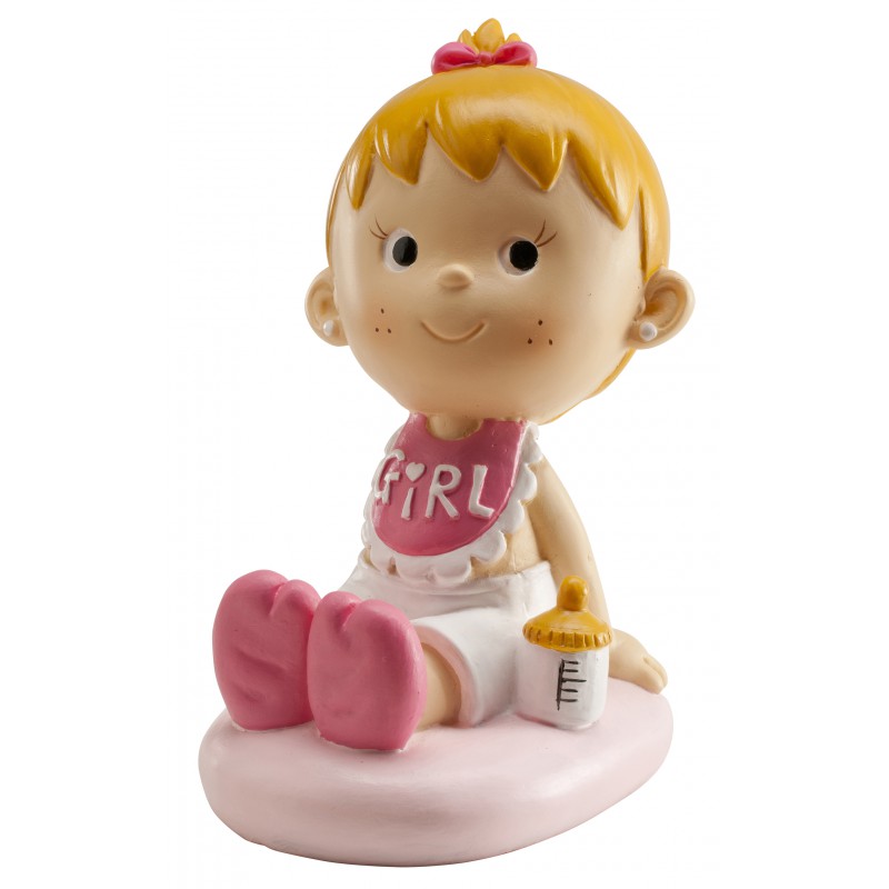 Niña Bautizo Con Babero 9 cm · 6 unidades · Dekora