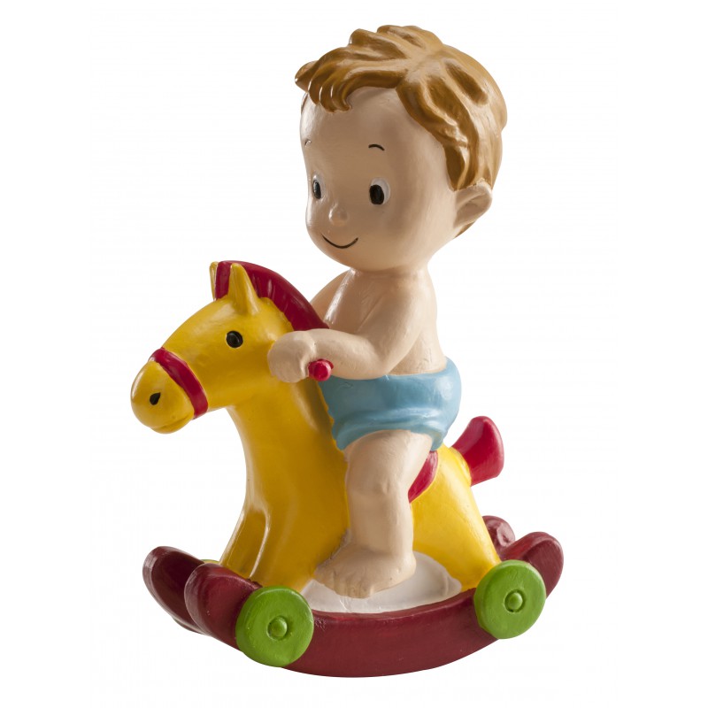 Niño Bautizo Caballito 9 cm · 6 unidades · Dekora