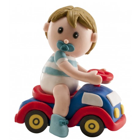 Niño Bautizo Carricoche 8 cm Clay · 6 unidades · Dekora