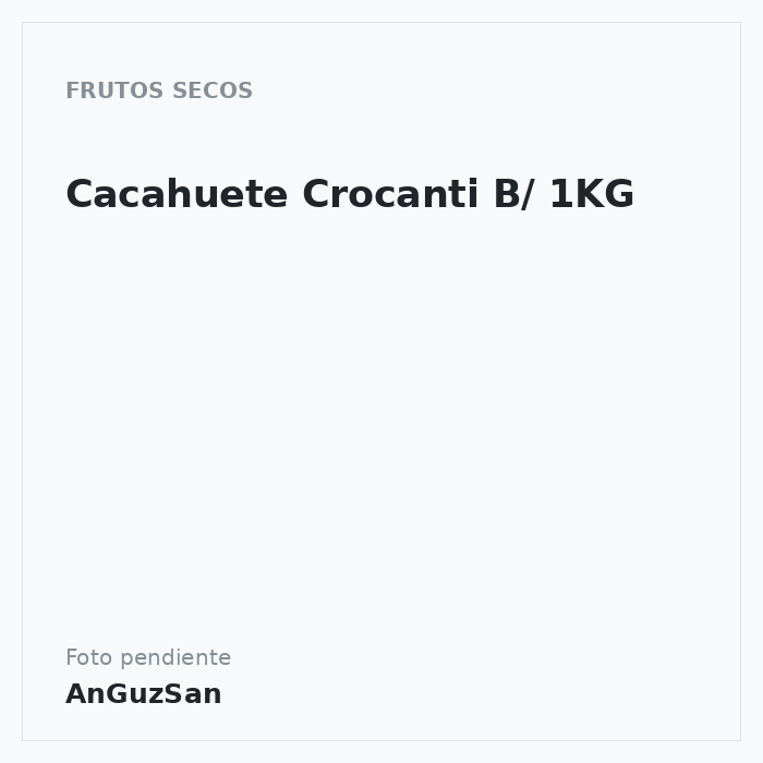 Cacahuete Crocanti B/ 1KG · P.Reda