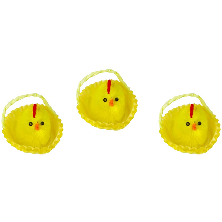 Pollitos en cupcake amarillos · 12 unidades · Artipas