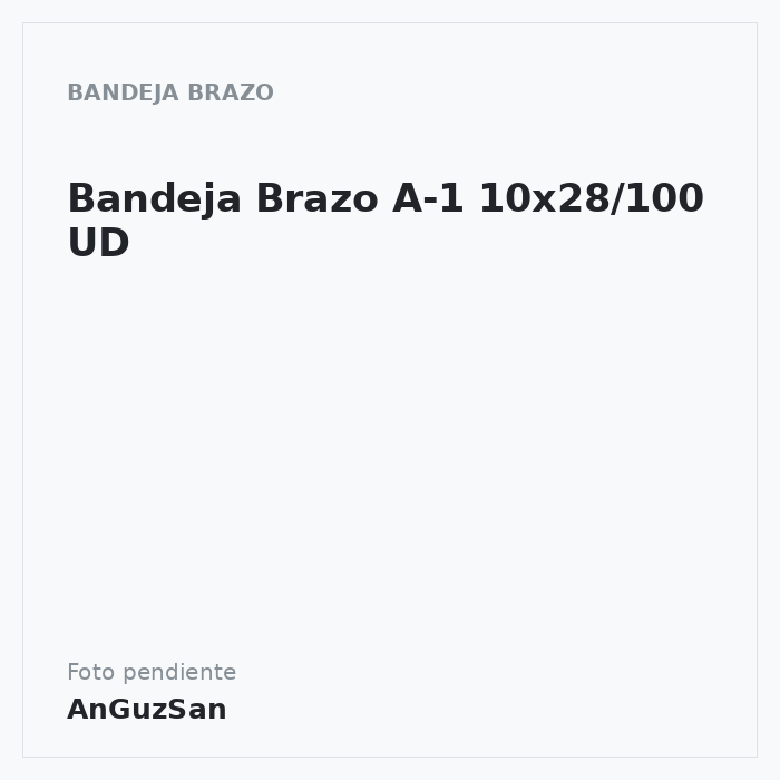 Bandeja Brazo A-1 10x28/100 UD · Vifra