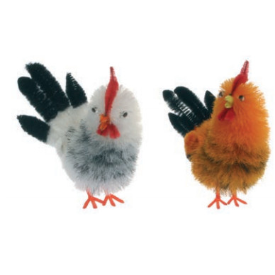 Gallo grande colores 6.5 cm · 18 unidades · Artipas