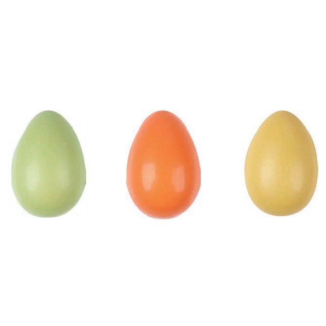 Huevo chocolate colores 38x24 mm · 96 unidades · Artipas