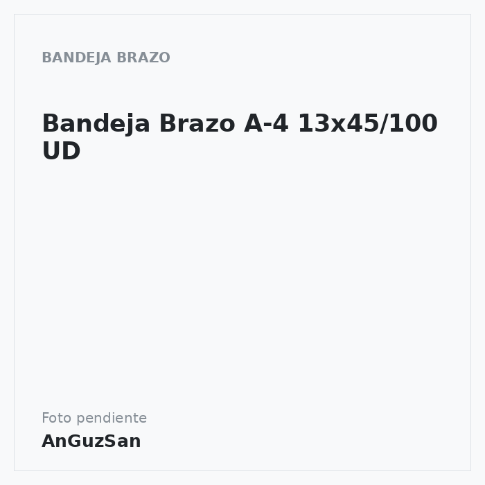 Bandeja Brazo A-4 13x45/100 UD · Vifra