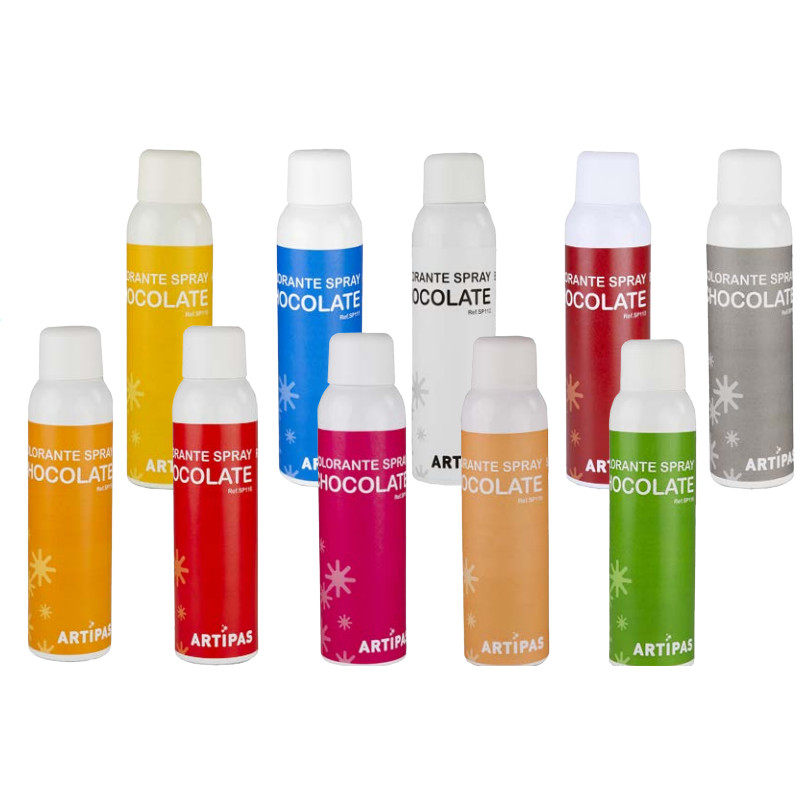 Spray para Chocolate Naranja · 150 unidades · Artipas
