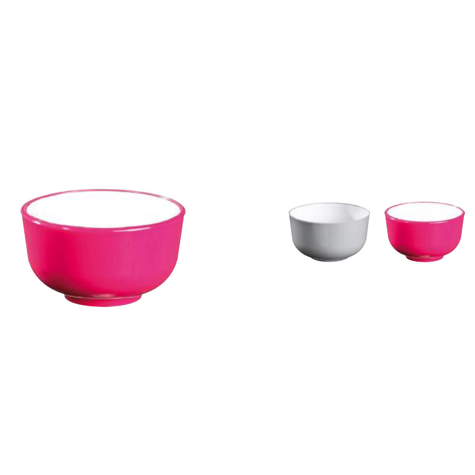 Bol Thai 170 ml Fucsia-Blanco · 10 unidades · Artipas