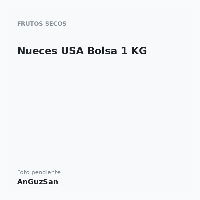 Nueces USA Bolsa 1 KG · Aceman