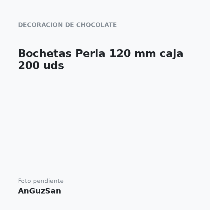 Bochetas Perla 120 mm caja 200 uds · artipas