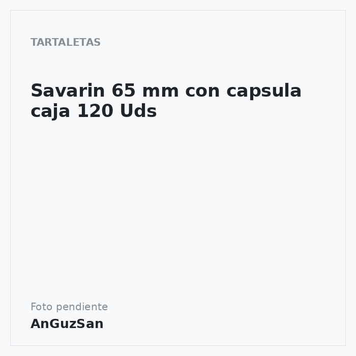 Savarin 65 mm con capsula caja 120 Uds · dwr