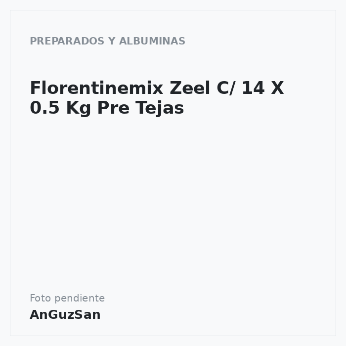 Florentinemix Zeel C/ 14 X 0.5 Kg Pre Tejas · 14 unidades · Zeelandia