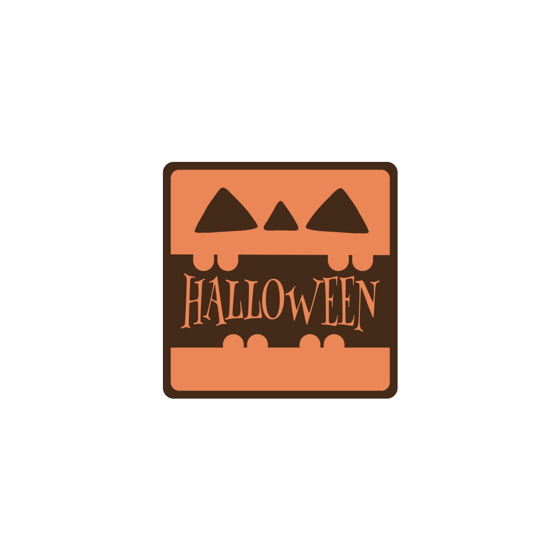 Placa *Halloween* de chocolate negro 30x30 mm (168 u.) · 168 unidades · Artipas