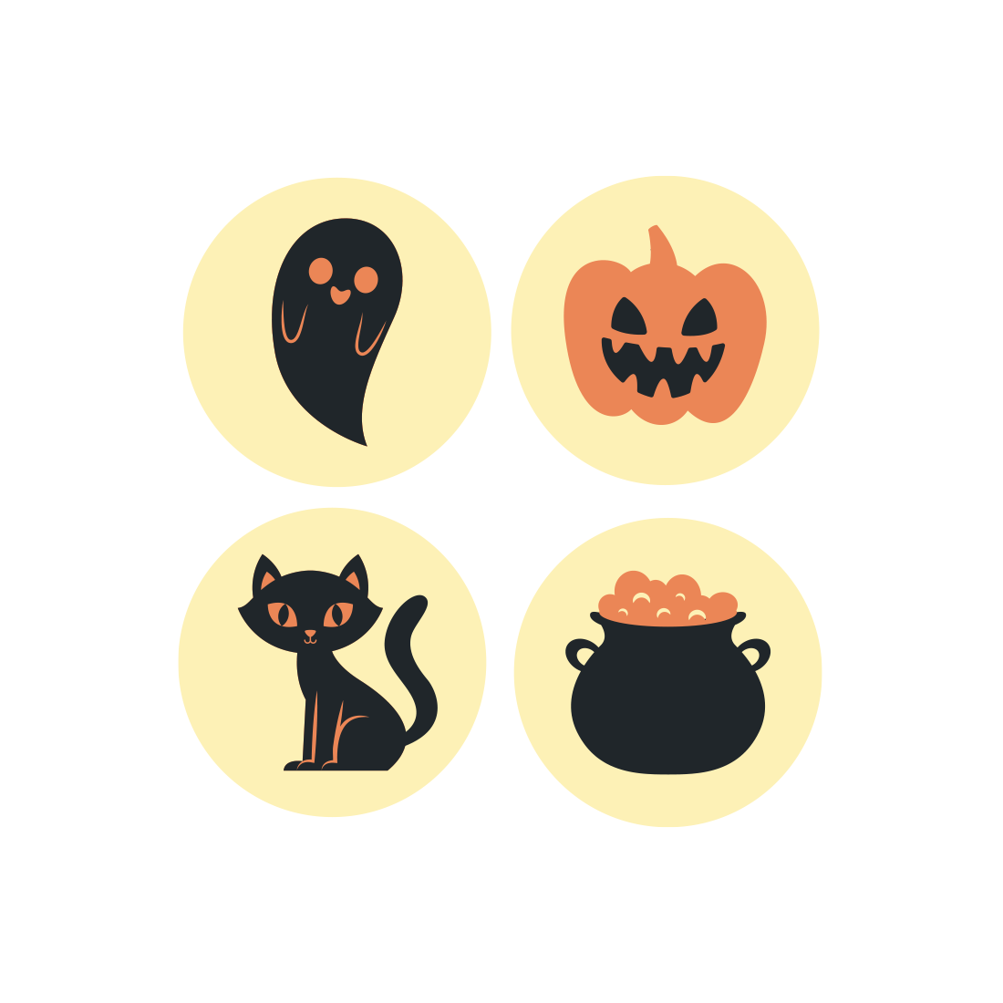 Placas redondas de Halloween de chocolate blanco ø20 mm (560 u.) · 560 unidades · Artipas