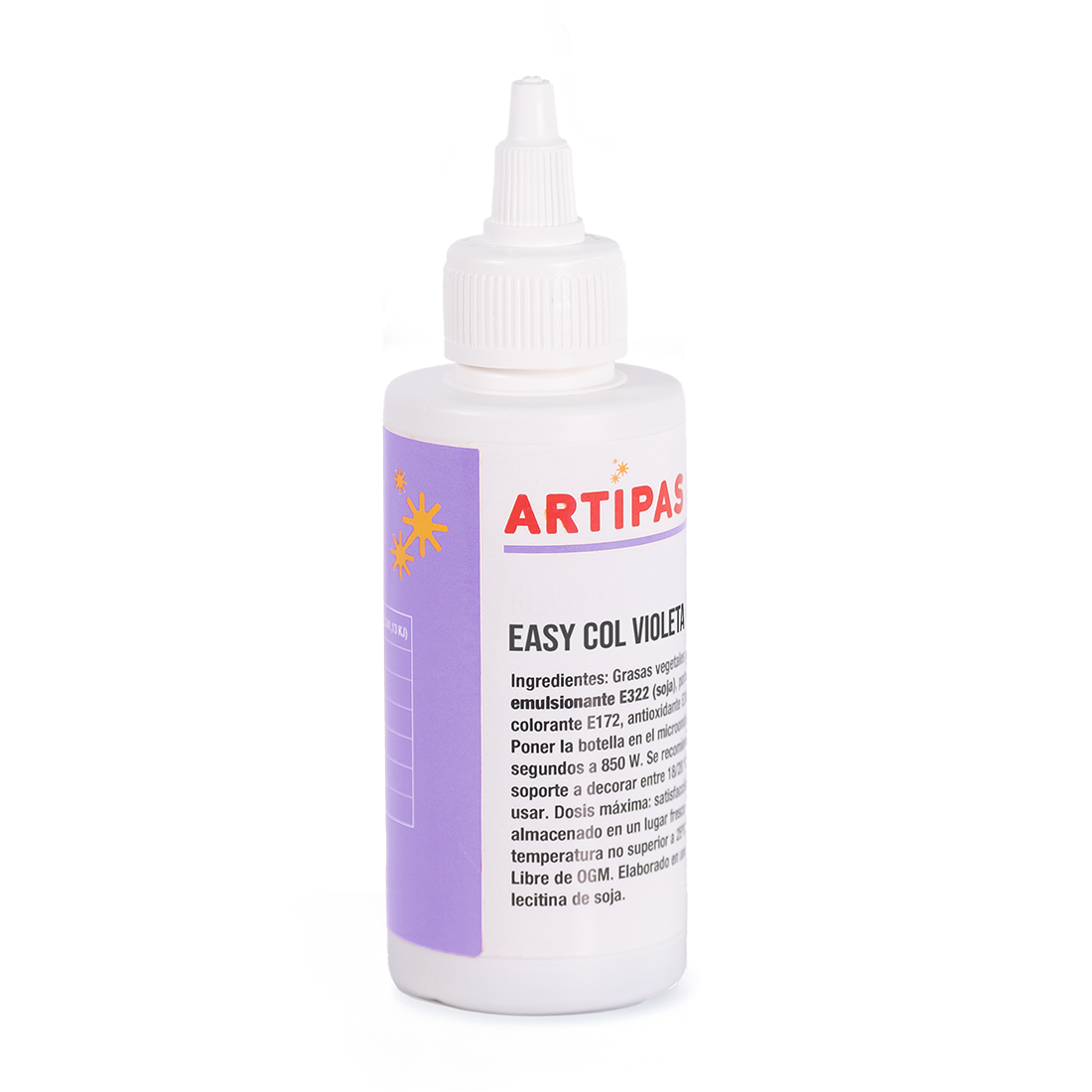 Colorante en pasta concentrado violeta - base aceite (25 ml) · Artipas