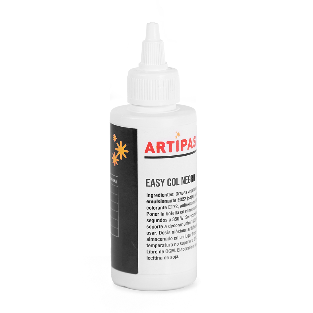 Colorante en pasta concentrado negro - base aceite (25 ml) · Artipas