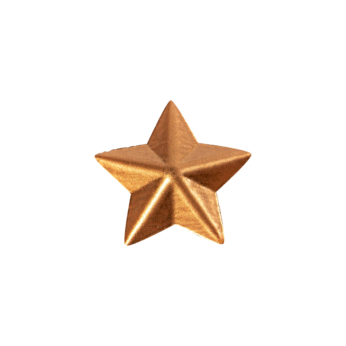 Estrella de bronce de chocolate negro ø25 mm (128 u.) · 128 unidades · Artipas