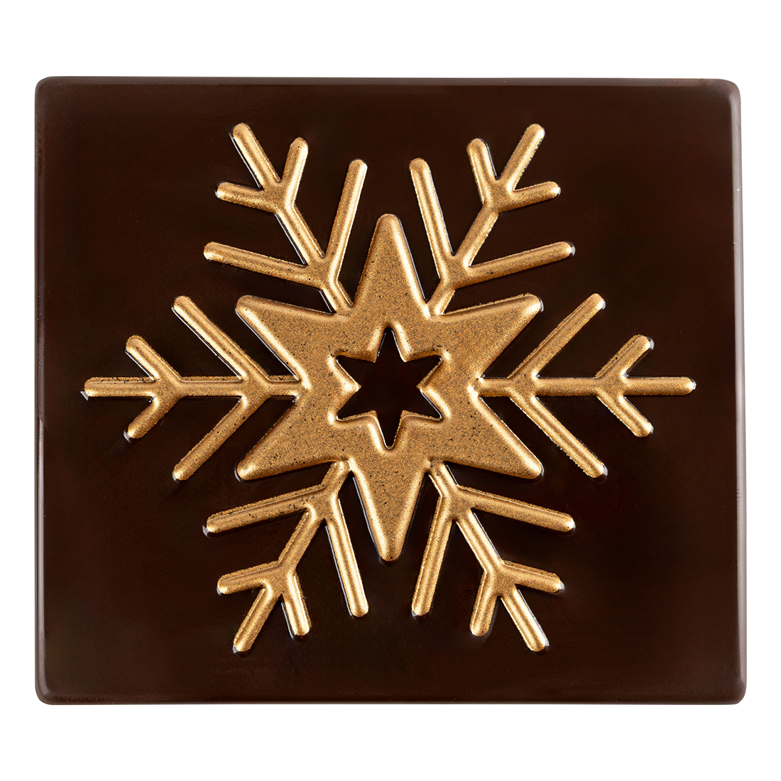 Final de tronco estrella de chocolate negro 90x80 mm (40 u.) · 40 unidades · Artipas
