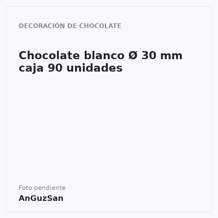 Surtido Navideño Chocolate ø30 mm (90 u.) · 90 unidades · Artipas