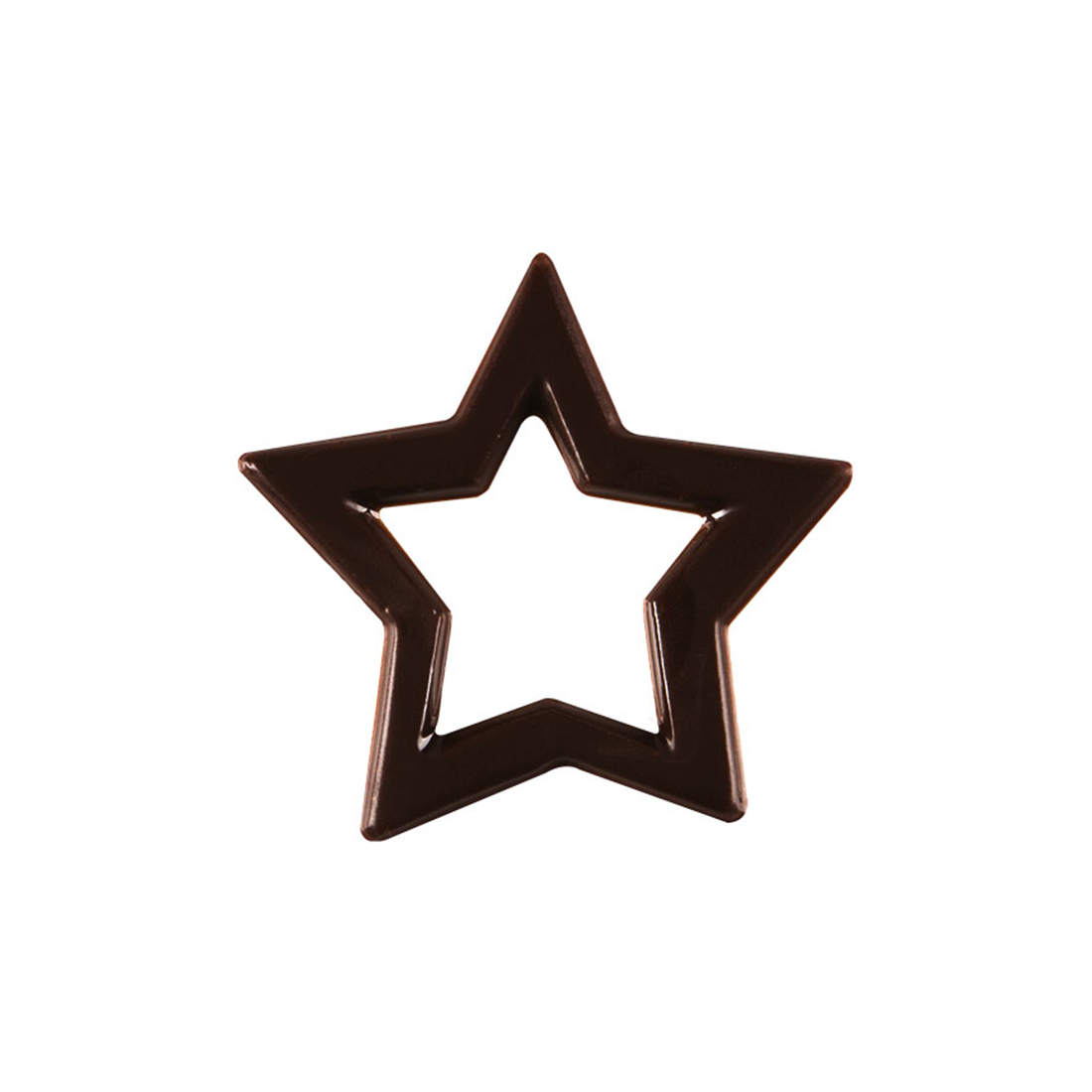 Estrella Abierta de Chocolate Negro ø 40 mm (220 u.) · 220 unidades · Artipas