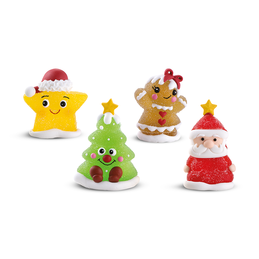 Surtido navideño de azúcar y gominola h45-60 mm (30 u.) · 30 unidades · Artipas