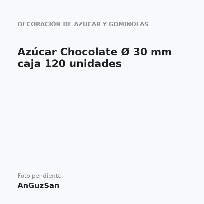 Surtido Navidad Azúcar ø30 mm (120 u.) · 120 unidades · Artipas