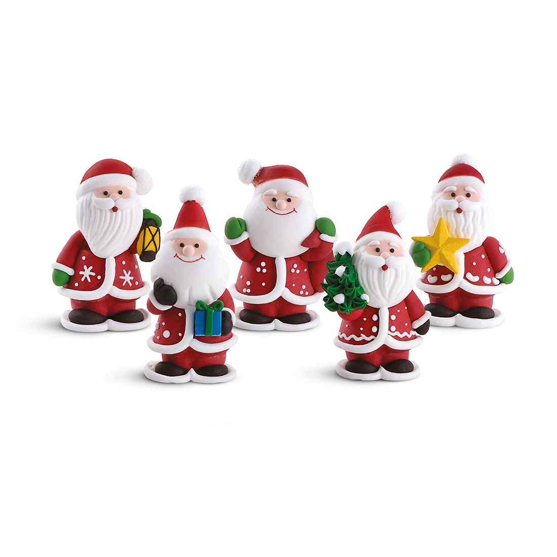 Papá Noel con regalos de azúcar h50 mm (36 u.) · 36 unidades · Artipas