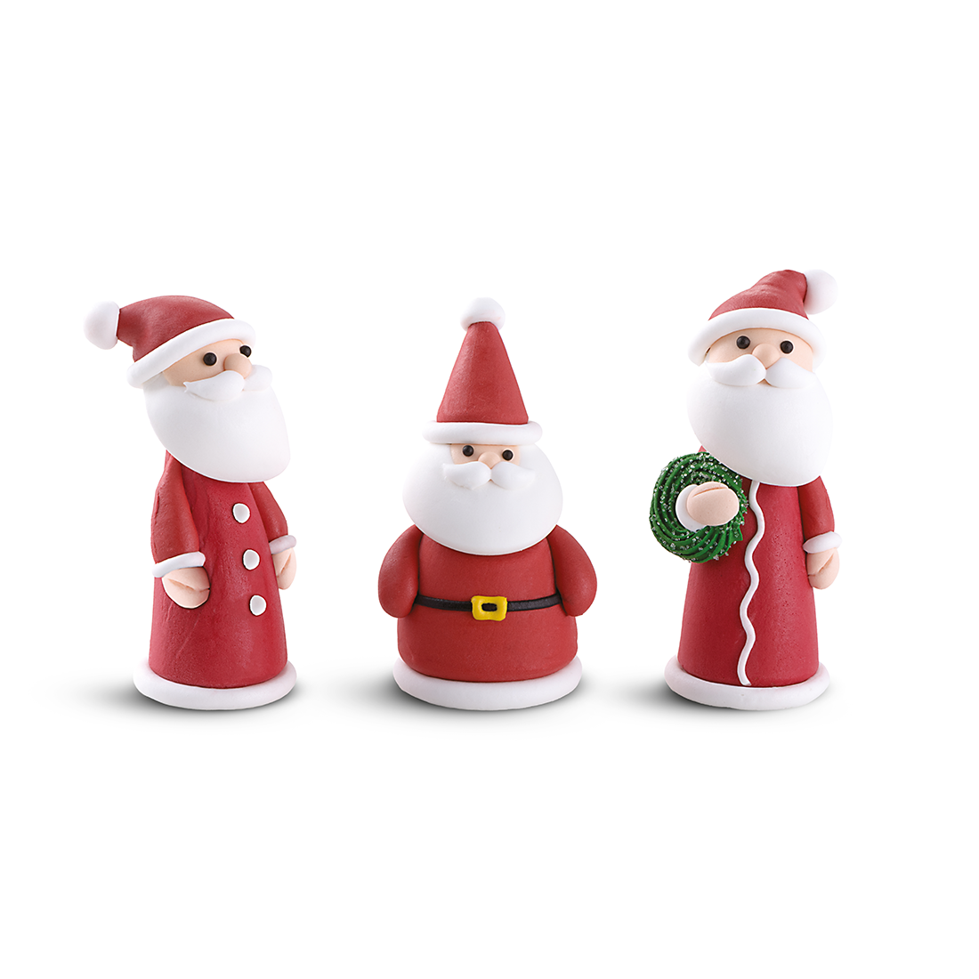 Papá Noel traje liso de azúcar h60 mm (36 u.) · 36 unidades · Artipas