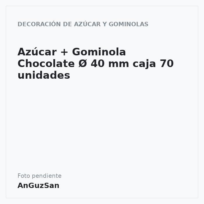 Surtido Navideño Azúcar+Gominola ø40 mm (70 u.) · 70 unidades · Artipas