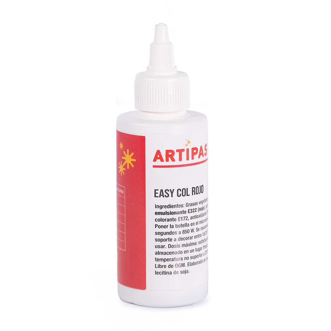 Colorante en pasta concentrado rojo - base aceite (25 ml) · Artipas