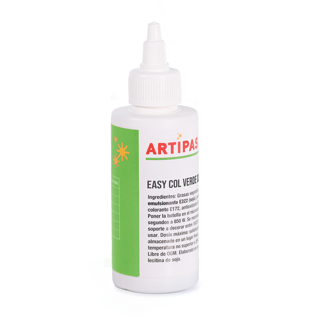 Colorante en pasta concentrado verde claro - base aceite (25 ml) · Artipas