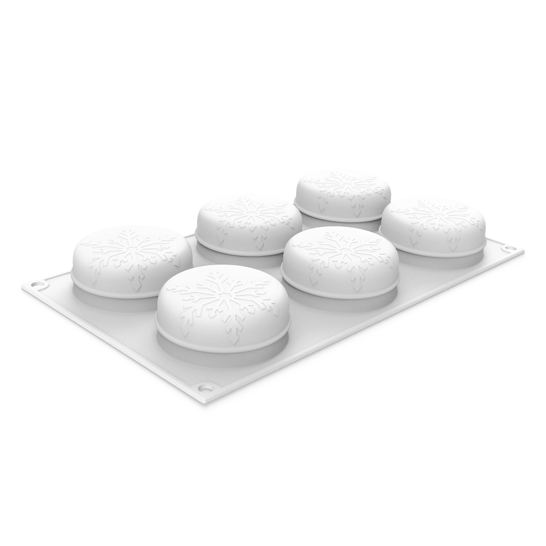 Molde Copo de Nieve de Silicona ø 70 h30 mm 6 u. 110 ml · Artipas