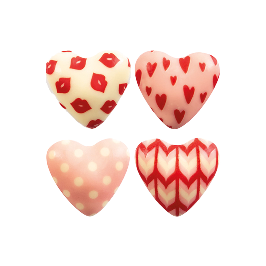 Surtido Corazones Choc. Blanco · 72 unidades · Artipas