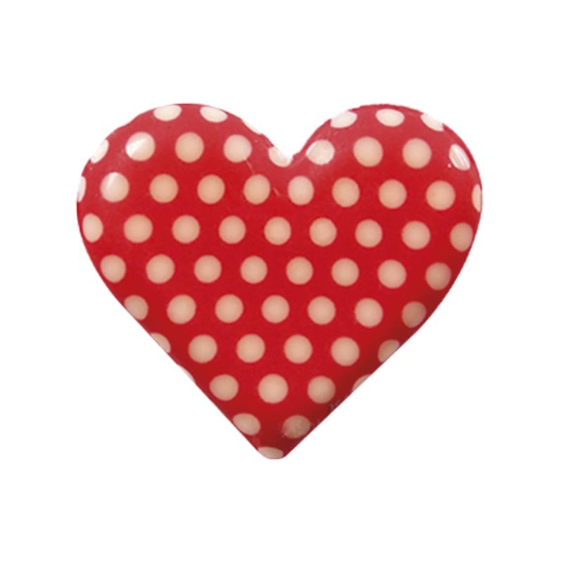 Corazón Lunares de Chocolate Blanco · 270 unidades · Artipas