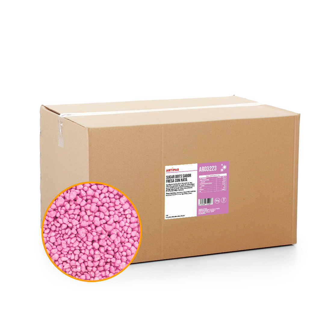 Sugar Dots Sabor Pistacho (15 kg) · ref AR03223 · Artipas