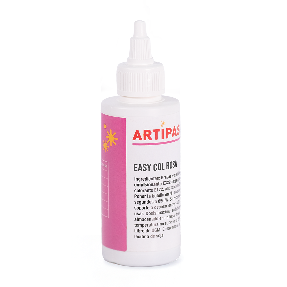 Colorante en pasta concentrado rosa - base aceite (25 ml) · Artipas