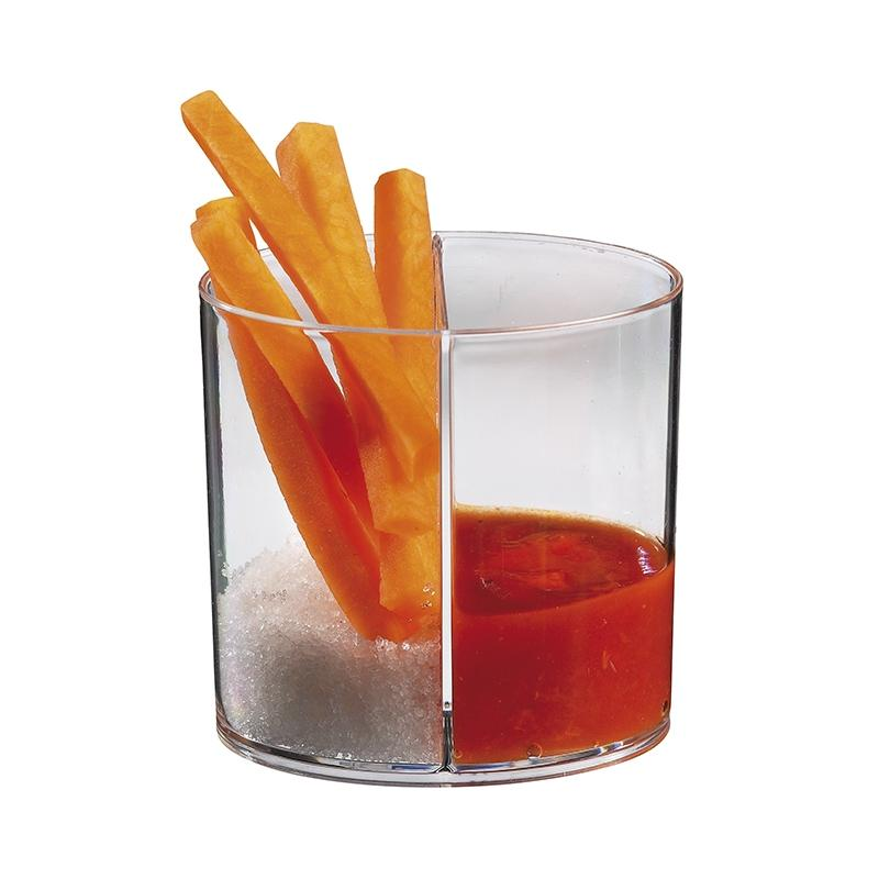 Vaso Elipse 2 Compartimentos (2x62,5ml) · 40 unidades · Artipas