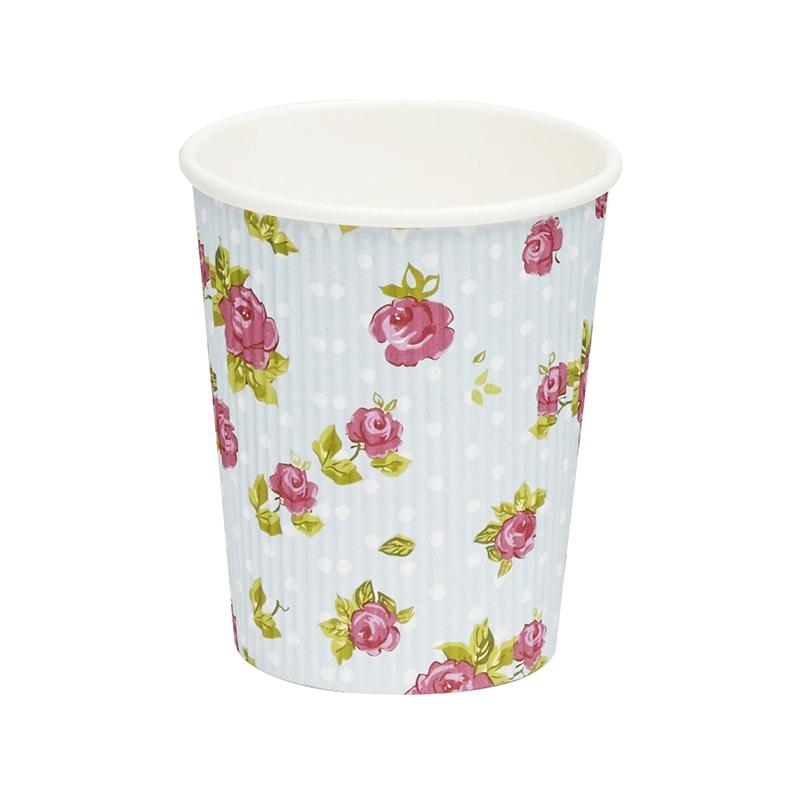 Vaso de Café Flores · 50 unidades · Artipas