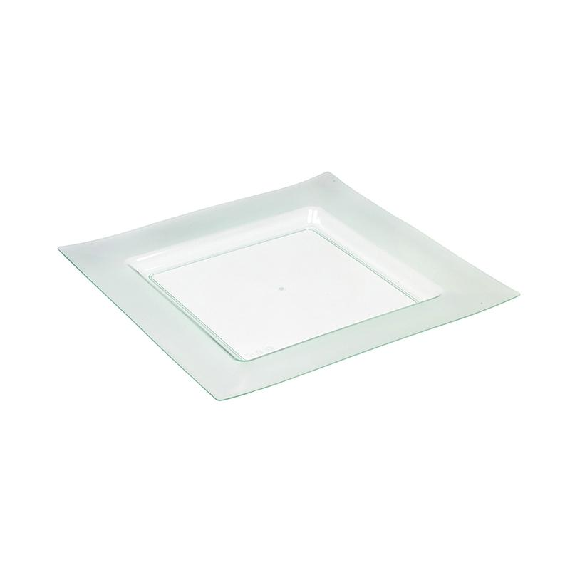 Plato Diamant Verde Transparente · ref PS50420 · 25 unidades · Artipas