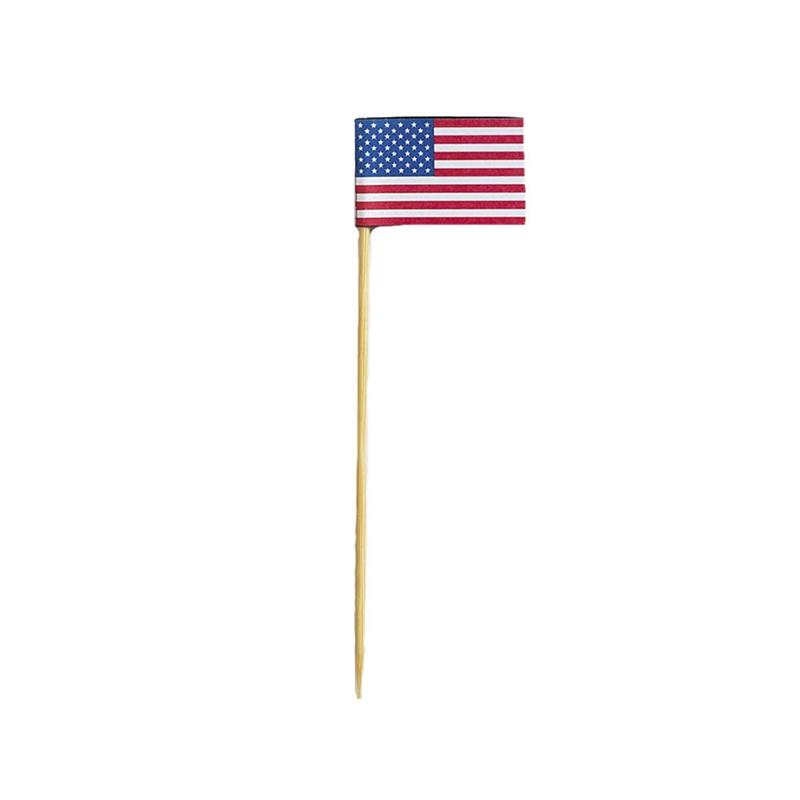 Brocheta Bambú USA · 200 unidades · Artipas