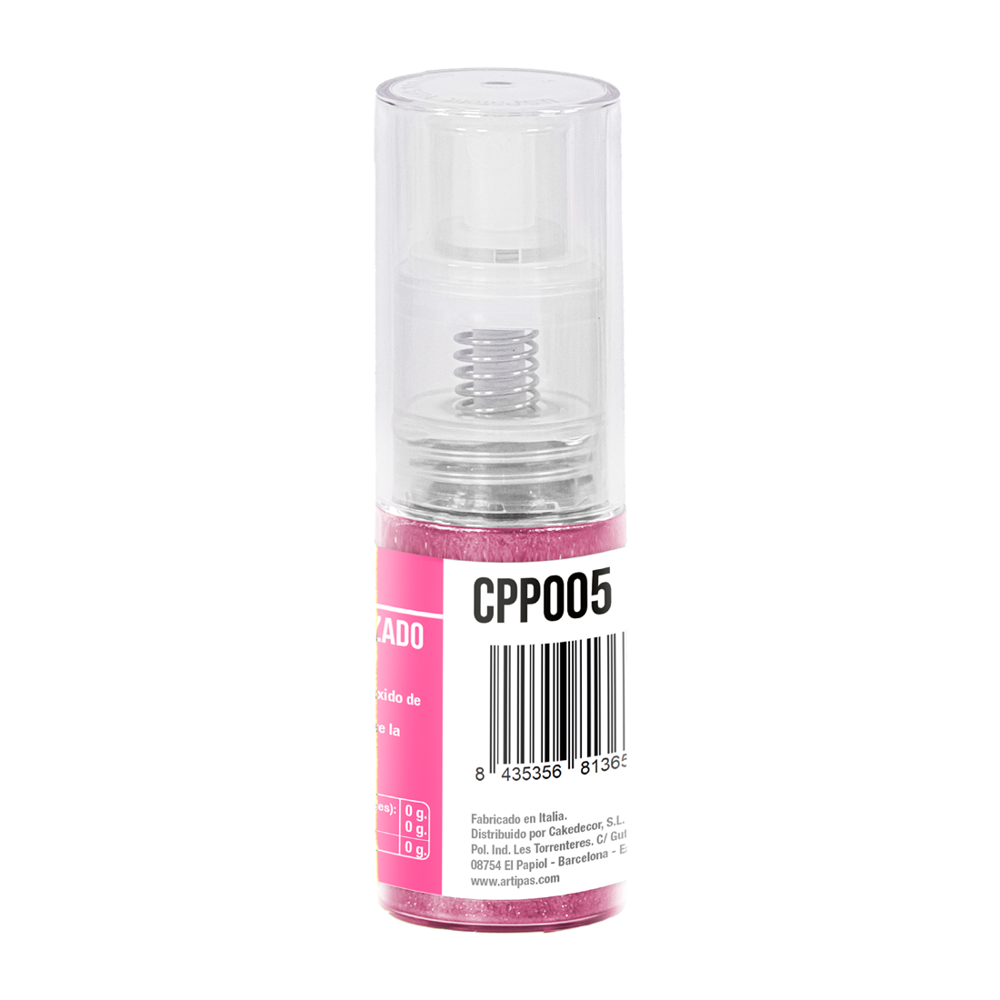 Colorante Metalizado Rosa en Polvo · 10 unidades · Artipas