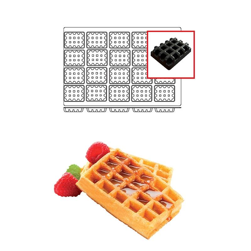 Molde 20 Waffel Square · Artipas