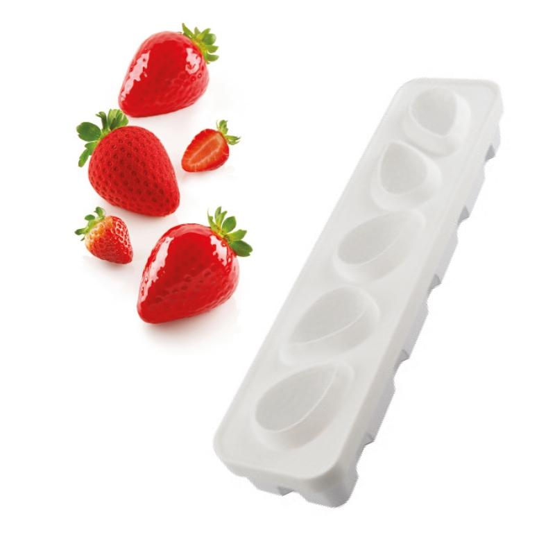 Set Molde de Silicona 5 Fresas · Artipas