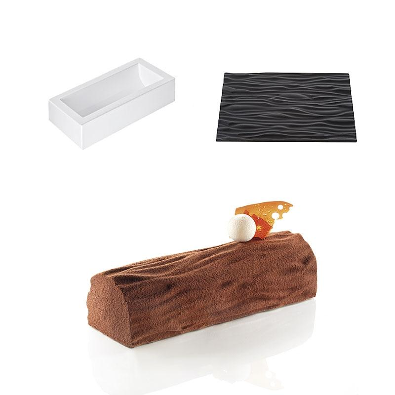Kit Molde de Silicona + Lámina Efecto Corteza · Artipas