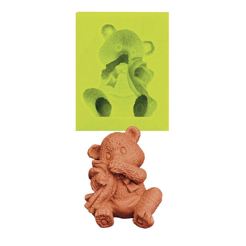 Molde de Silicona para Fondant Osito · Artipas