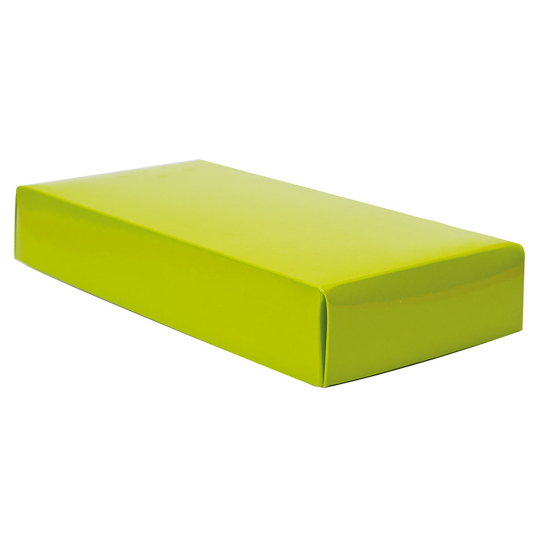 Caja de trufa nº1 pistacho anónima de cartón, pórex y papel parafinado 195x125 h60 mm (1 u.) · Artipas