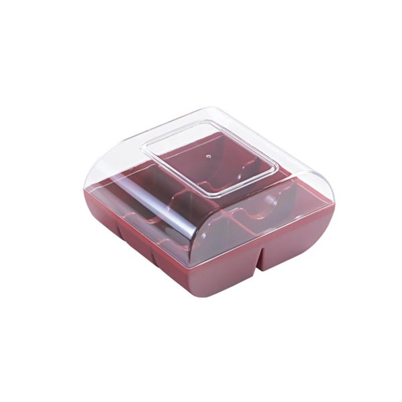 Caja para 6 Macarons Transparente · 90 unidades · Artipas
