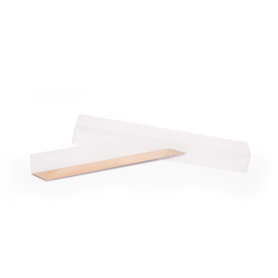 Caja de turrón base 260x55 h30 mm y Tapa anónima de acetato (1 u.) · Artipas