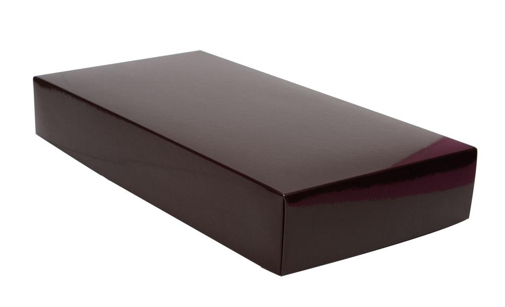 Caja de trufa nº1 marrón laminada de cartón, pórex y papel parafinado 195x125 h60 mm (1 u.) · Artipas