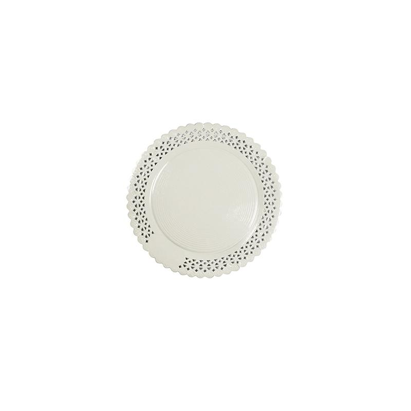 Plato Zeus Blanco Con Reserva 20 cm · 100 unidades · Artipas