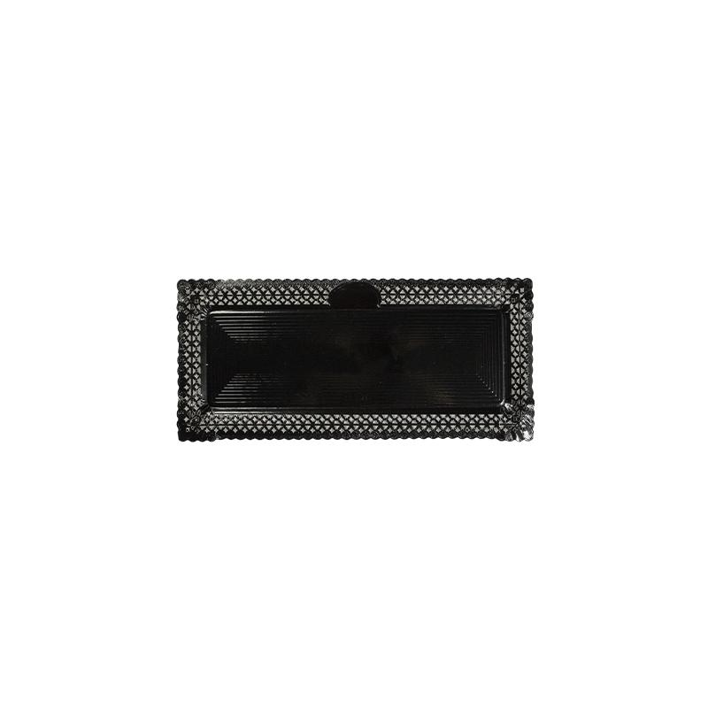 Bandeja Zeus Negra Con Reserva 15x31 cm · 100 unidades · Artipas